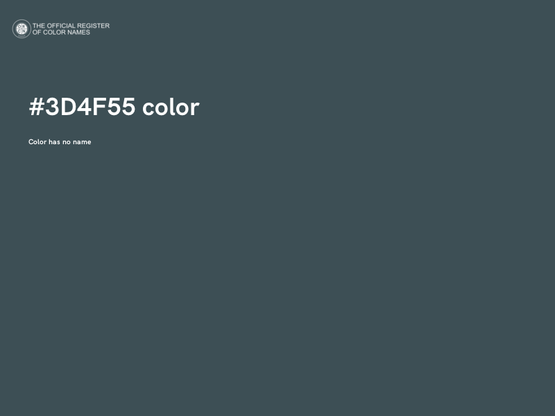 #3D4F55 color image