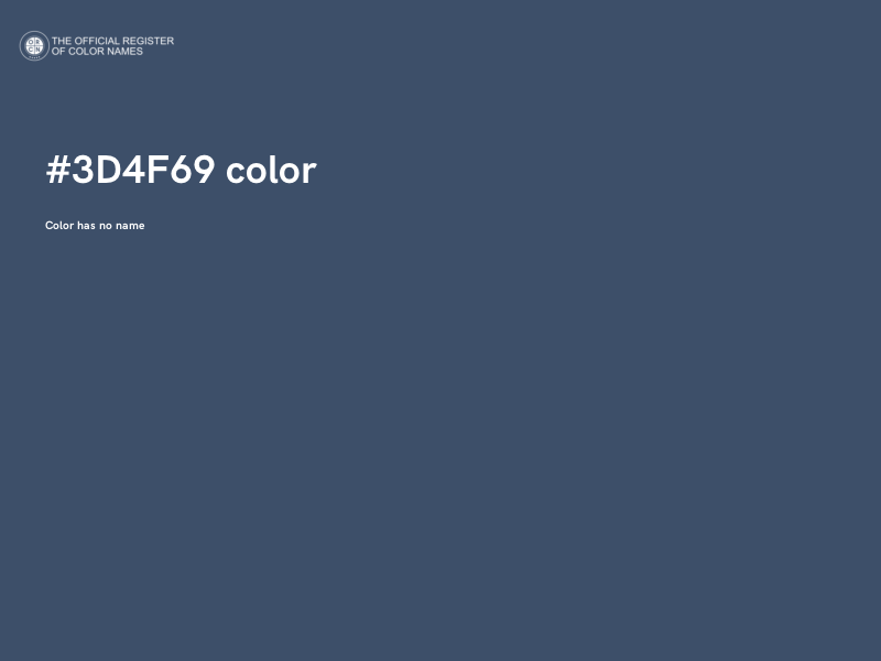 #3D4F69 color image