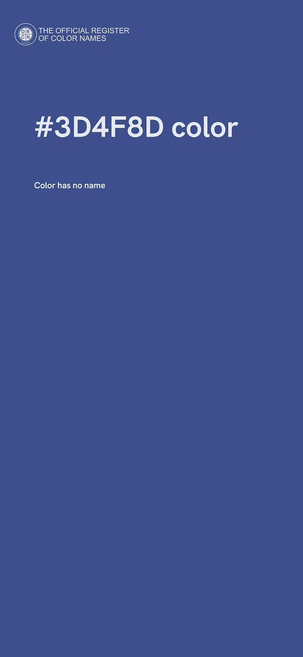#3D4F8D color image