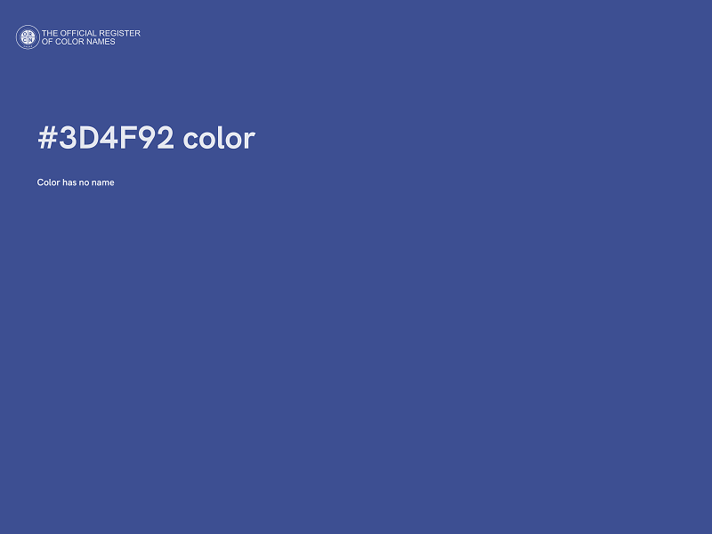 #3D4F92 color image