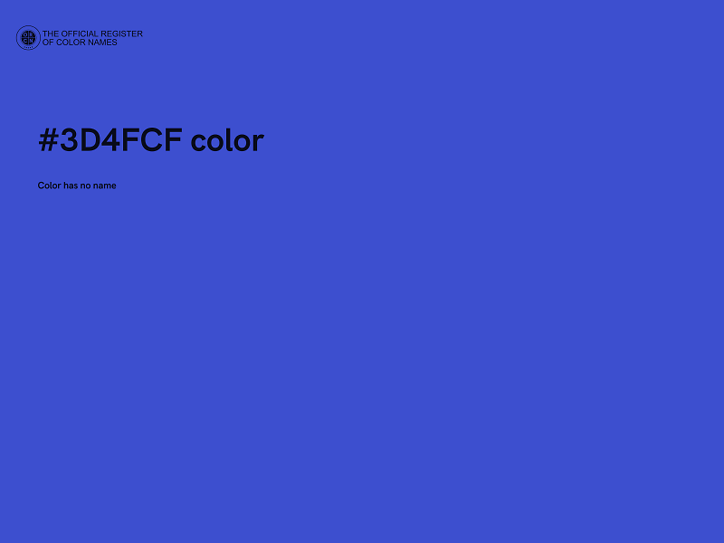 #3D4FCF color image