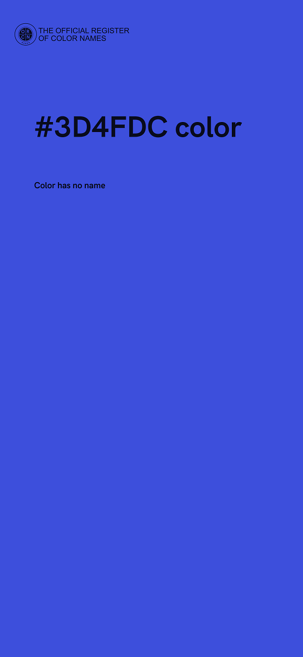 #3D4FDC color image