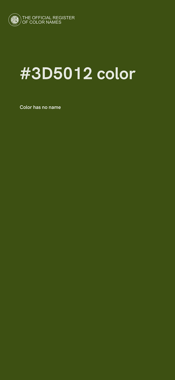 #3D5012 color image