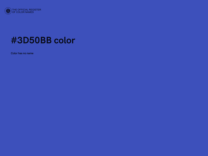 #3D50BB color image