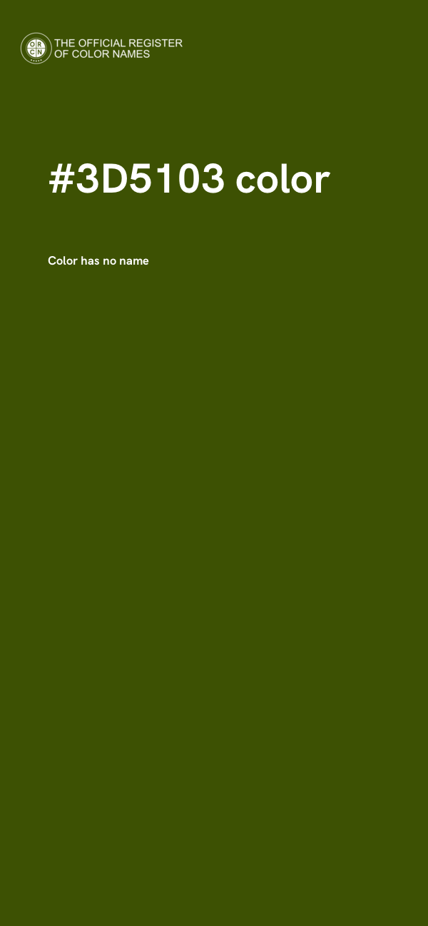 #3D5103 color image