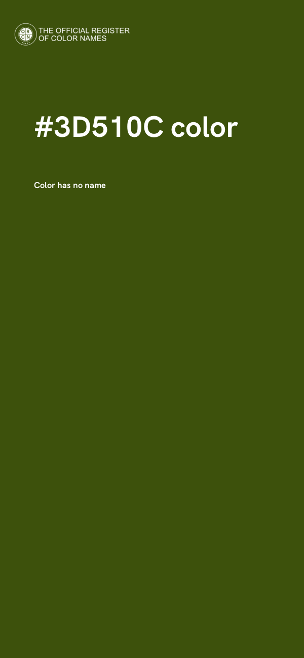 #3D510C color image