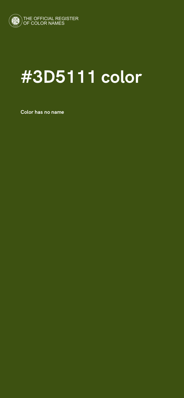 #3D5111 color image