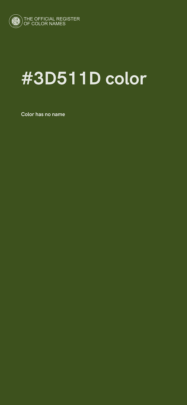 #3D511D color image