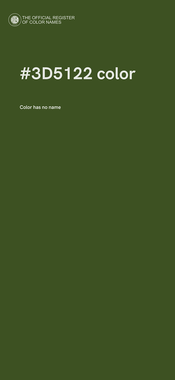 #3D5122 color image