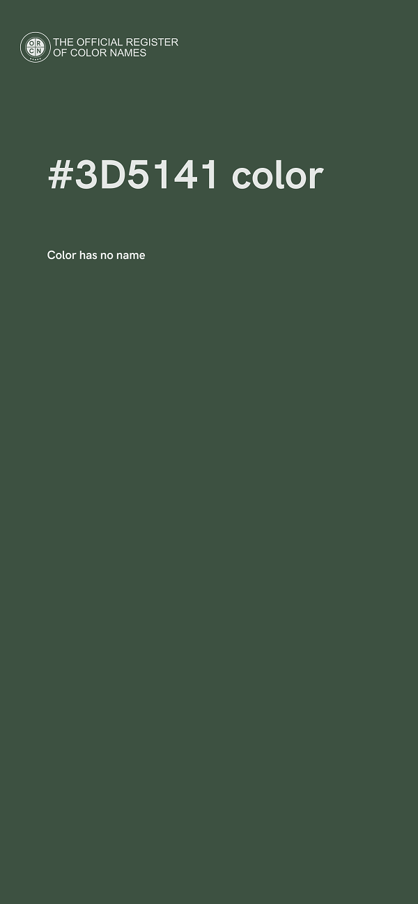 #3D5141 color image