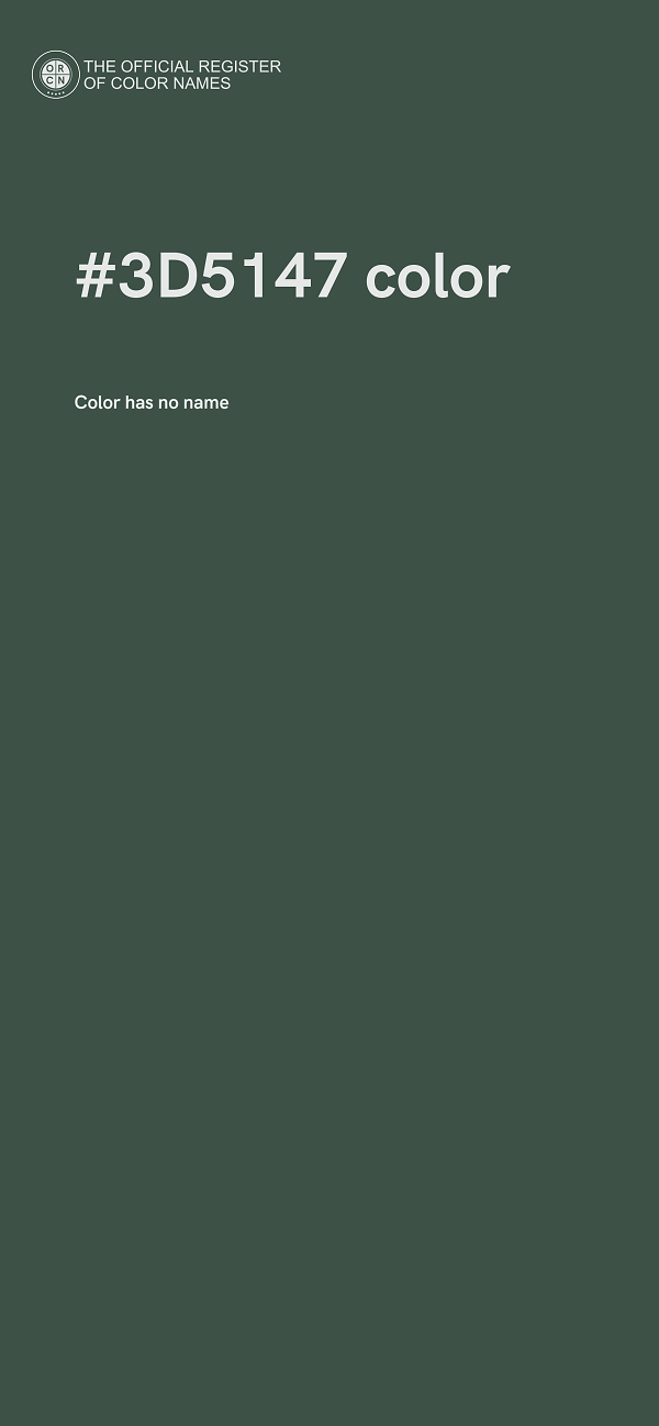#3D5147 color image