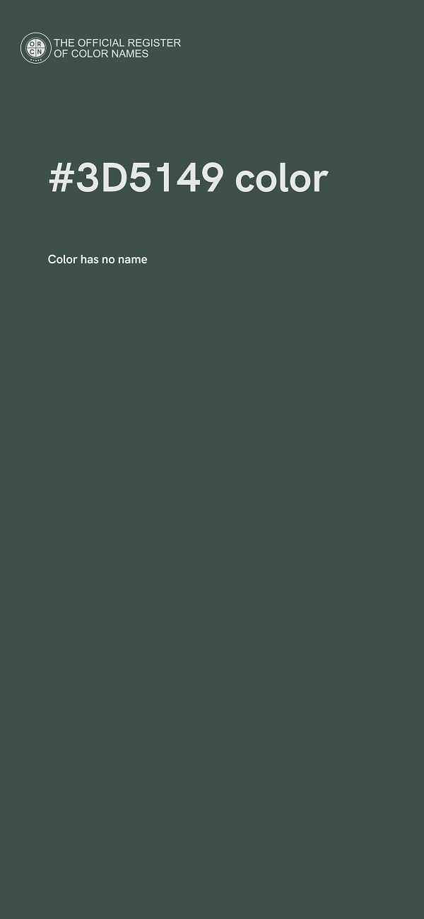 #3D5149 color image