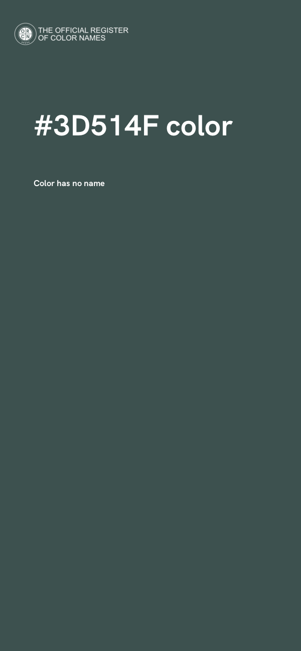 #3D514F color image