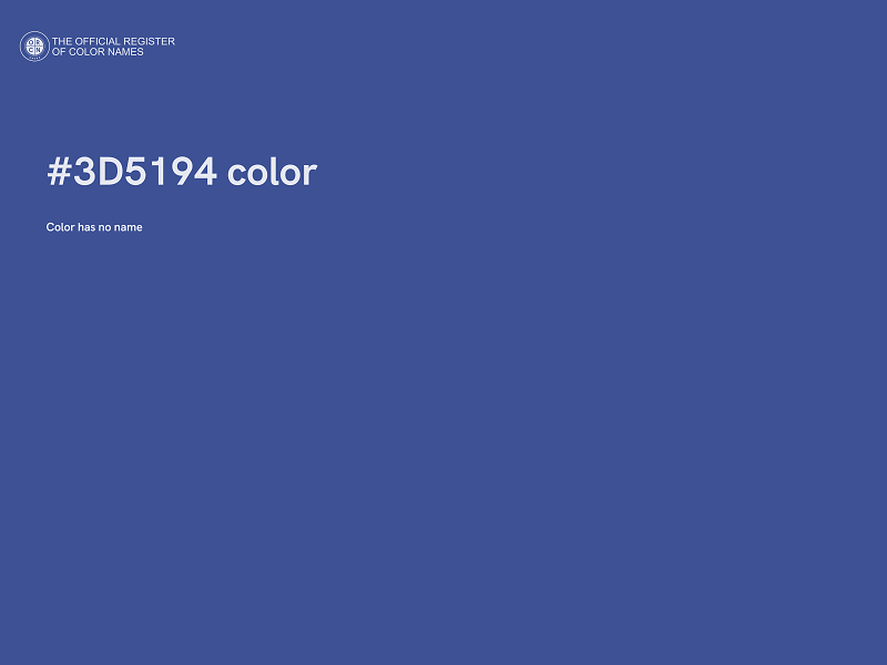 #3D5194 color image