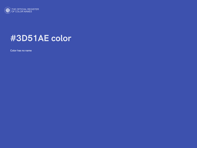 #3D51AE color image