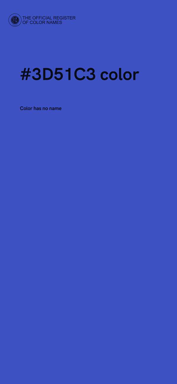 #3D51C3 color image