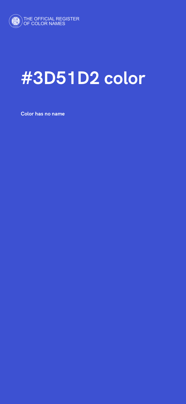#3D51D2 color image
