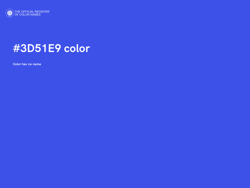 #3D51E9 color image