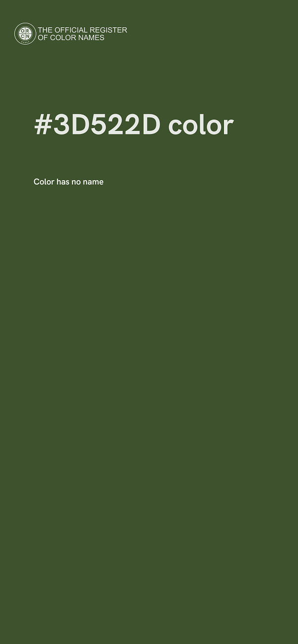 #3D522D color image