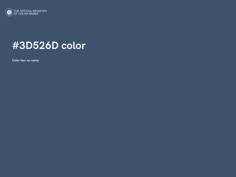 #3D526D color image