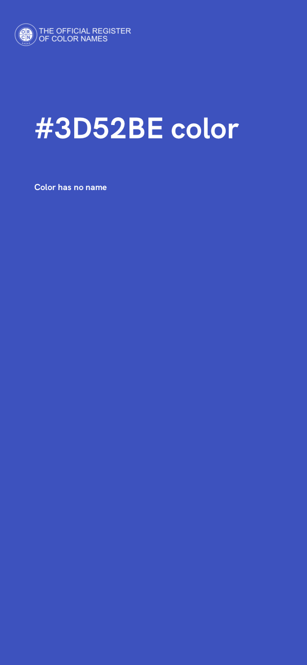 #3D52BE color image