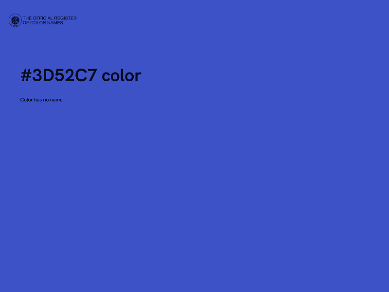 #3D52C7 color image