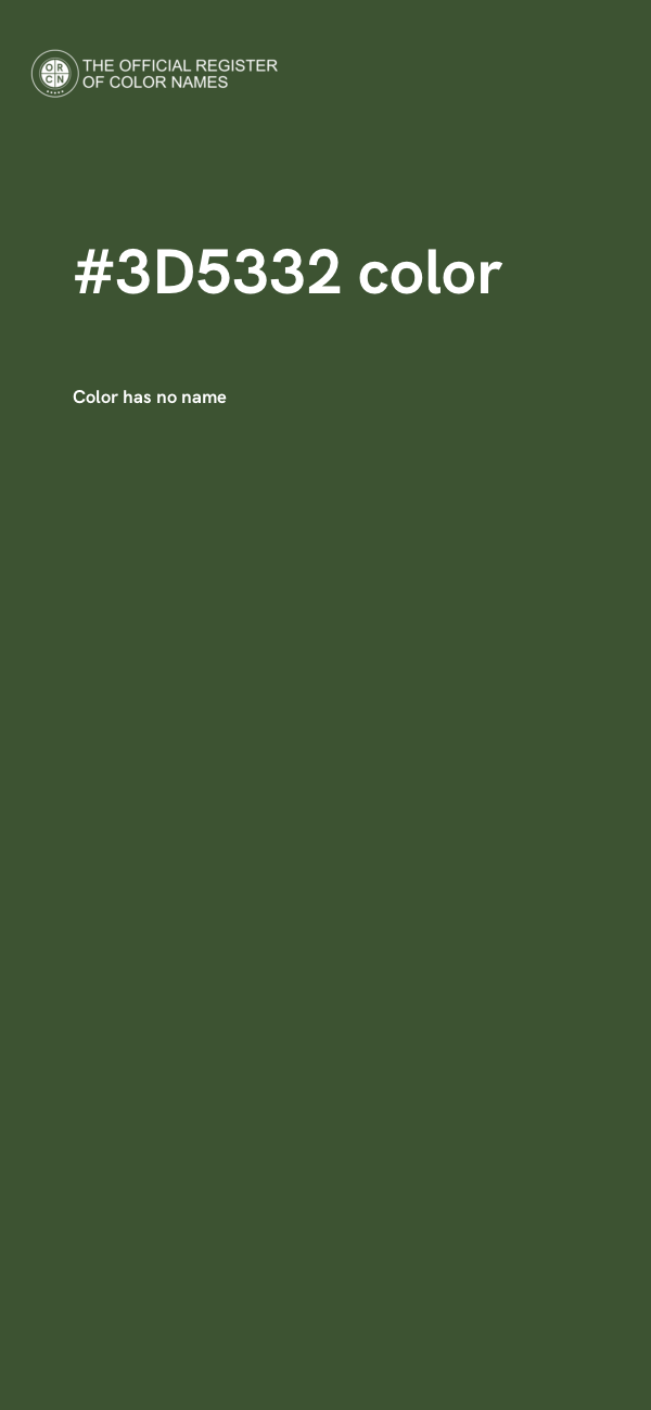 #3D5332 color image