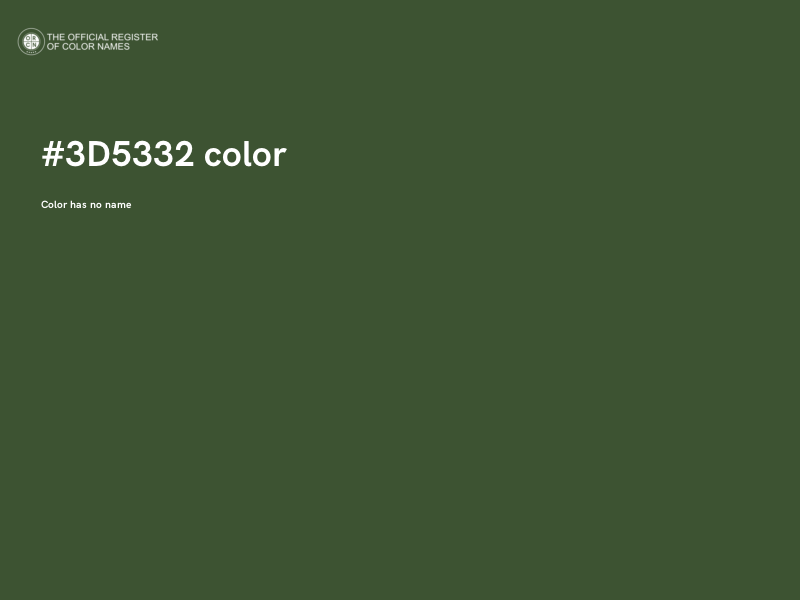 #3D5332 color image