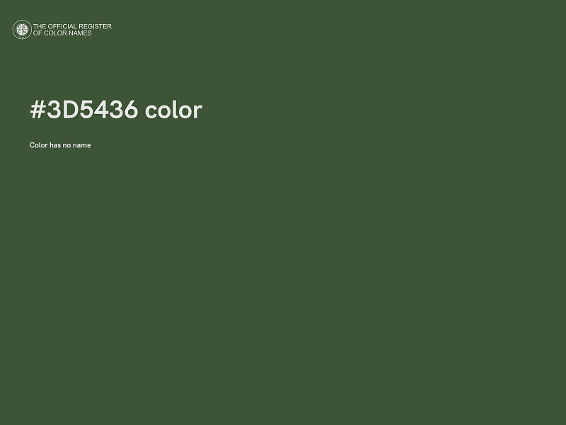 #3D5436 color image
