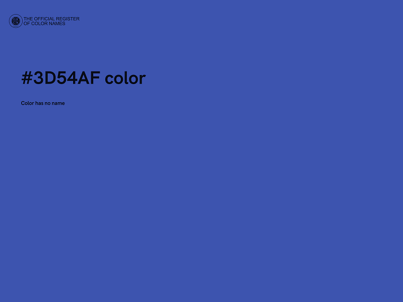 #3D54AF color image