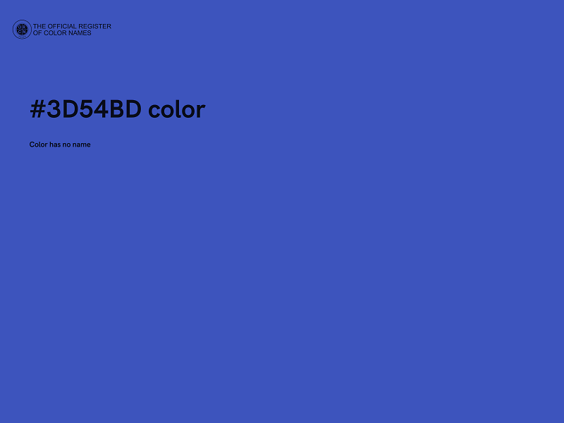 #3D54BD color image