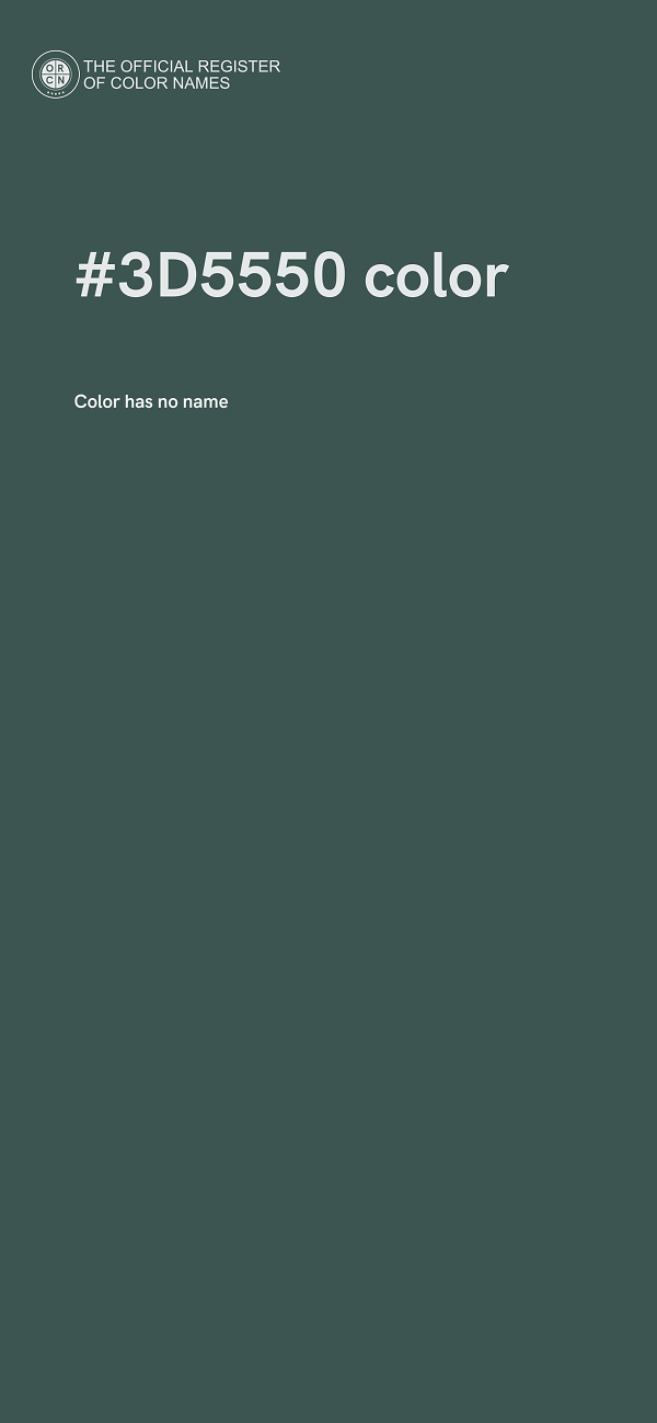 #3D5550 color image