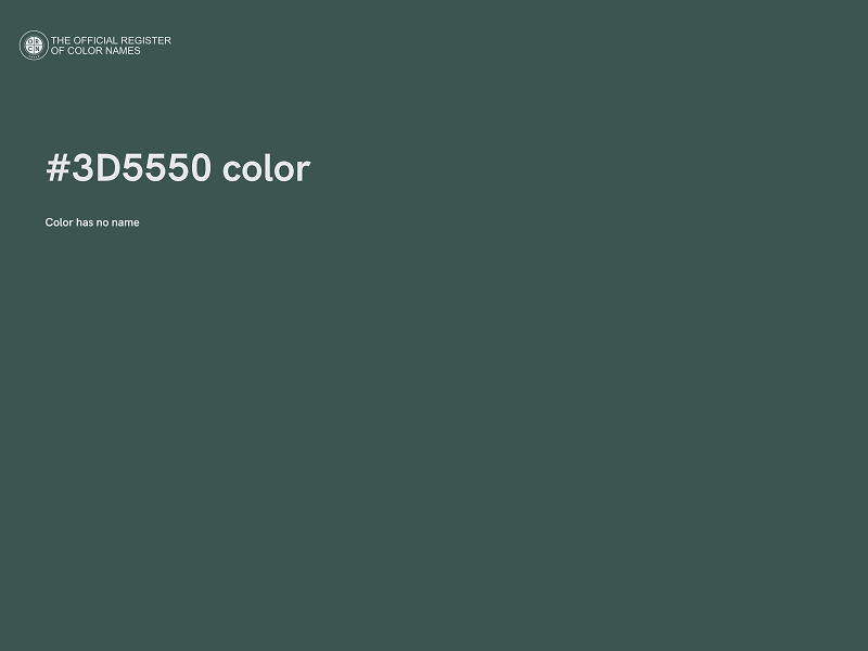 #3D5550 color image