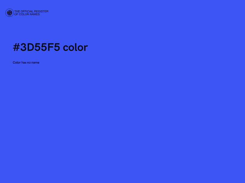 #3D55F5 color image