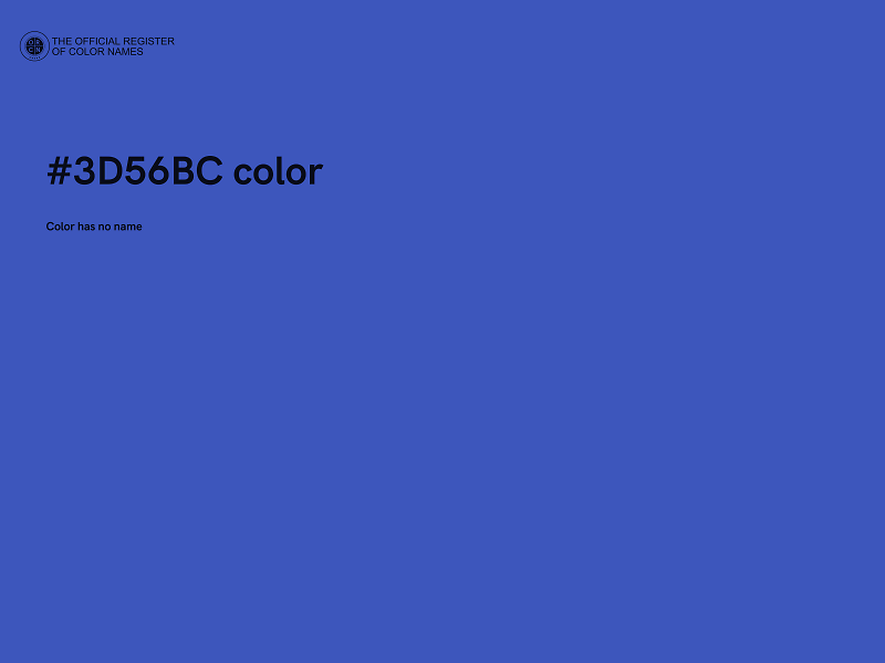 #3D56BC color image