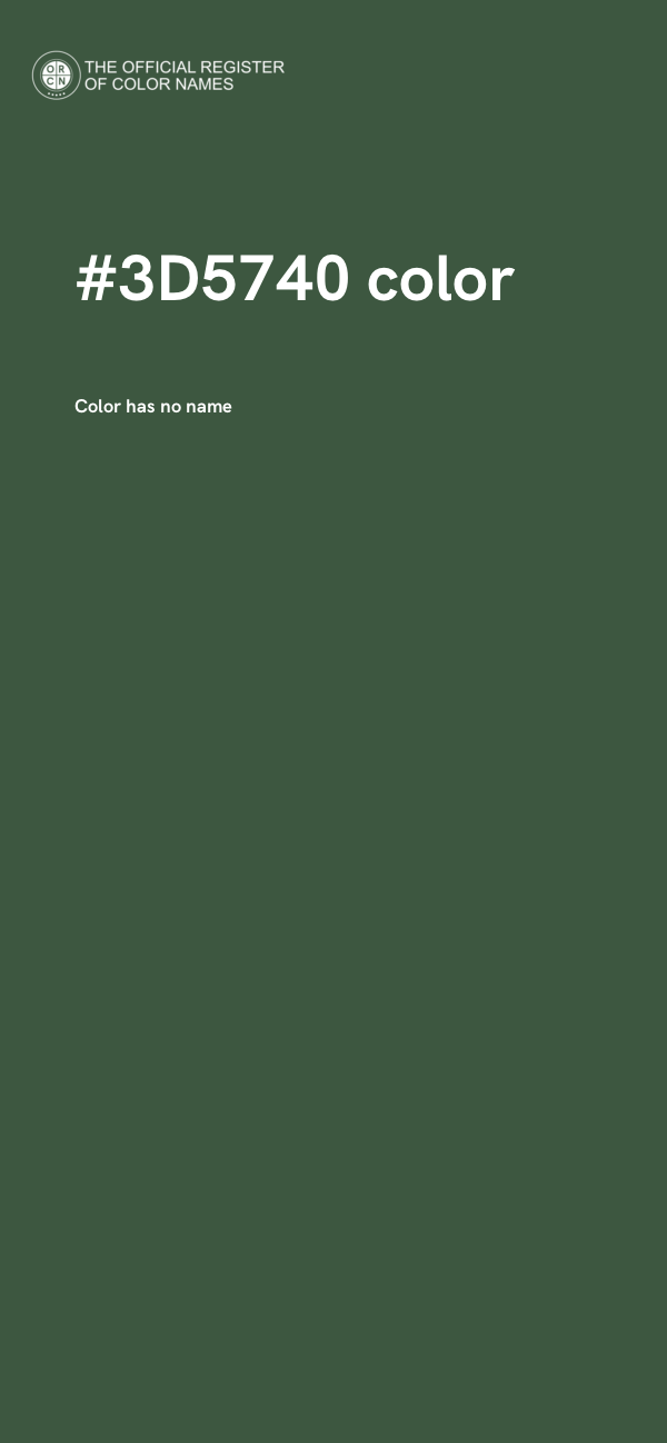#3D5740 color image