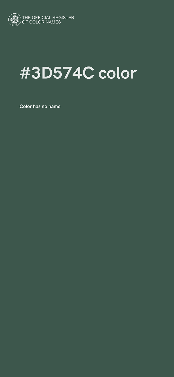 #3D574C color image
