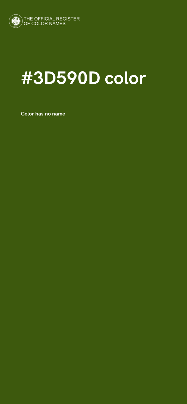 #3D590D color image