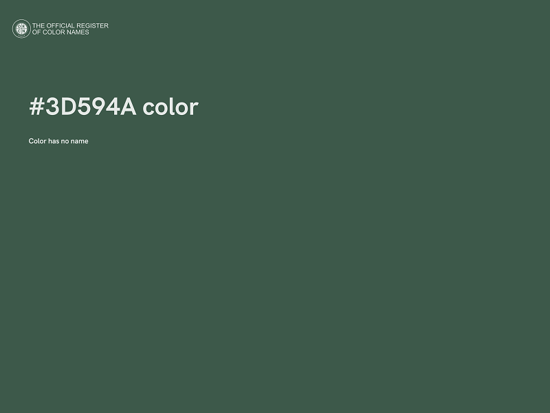 #3D594A color image