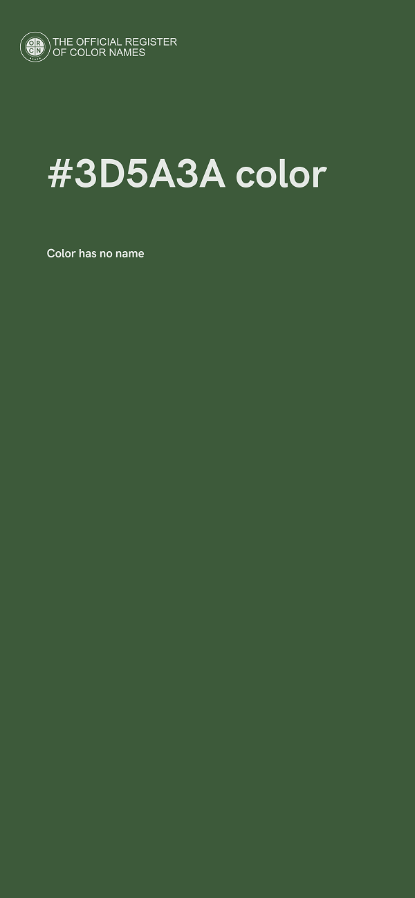#3D5A3A color image