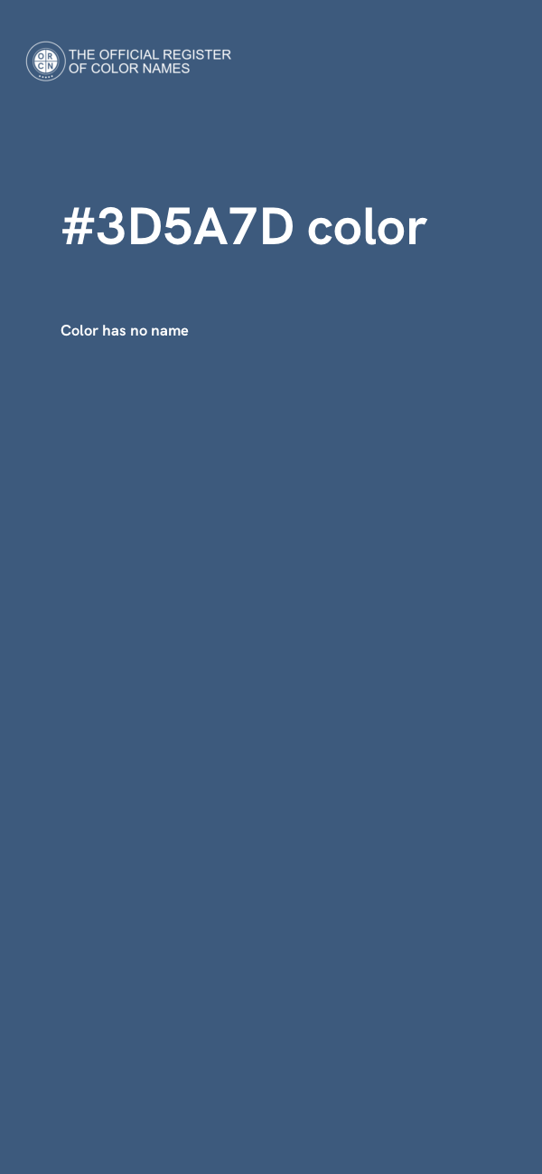 #3D5A7D color image