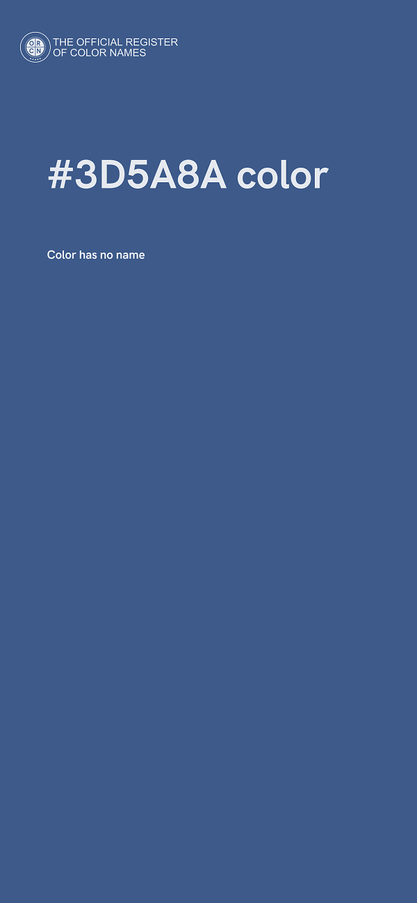 #3D5A8A color image