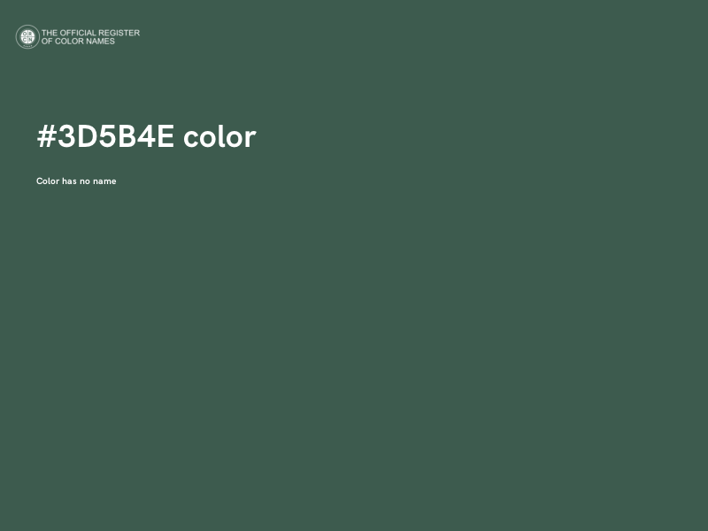 #3D5B4E color image