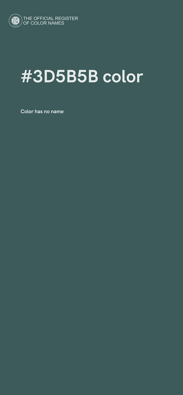 #3D5B5B color image