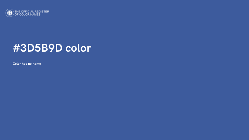 #3D5B9D color image