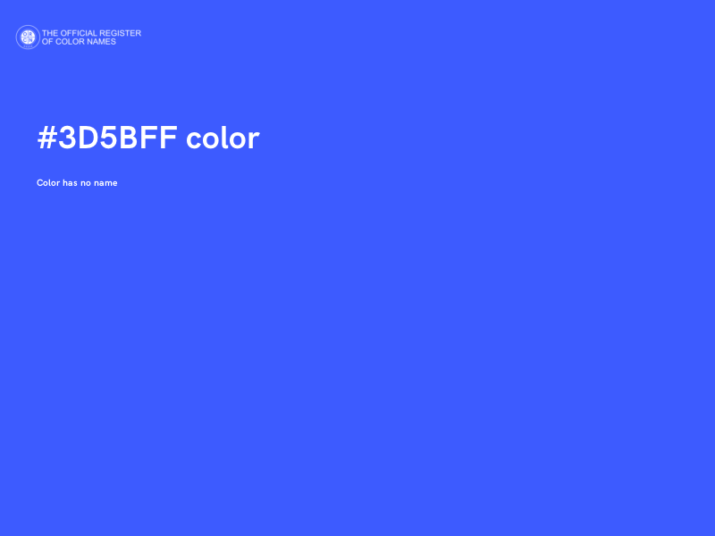 #3D5BFF color image
