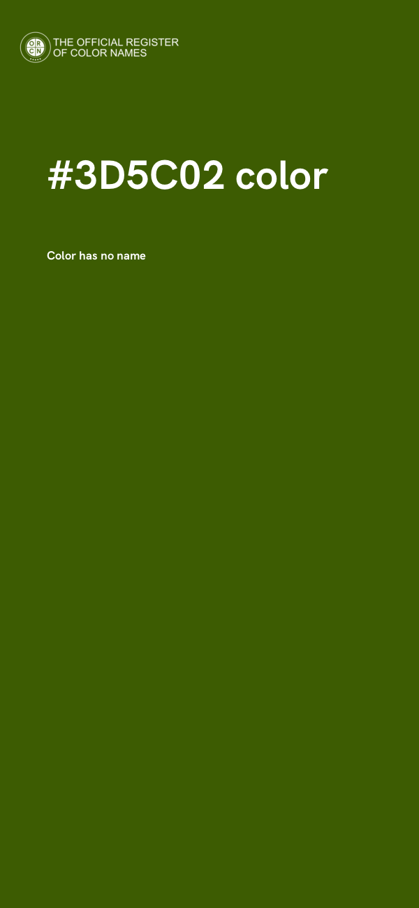 #3D5C02 color image
