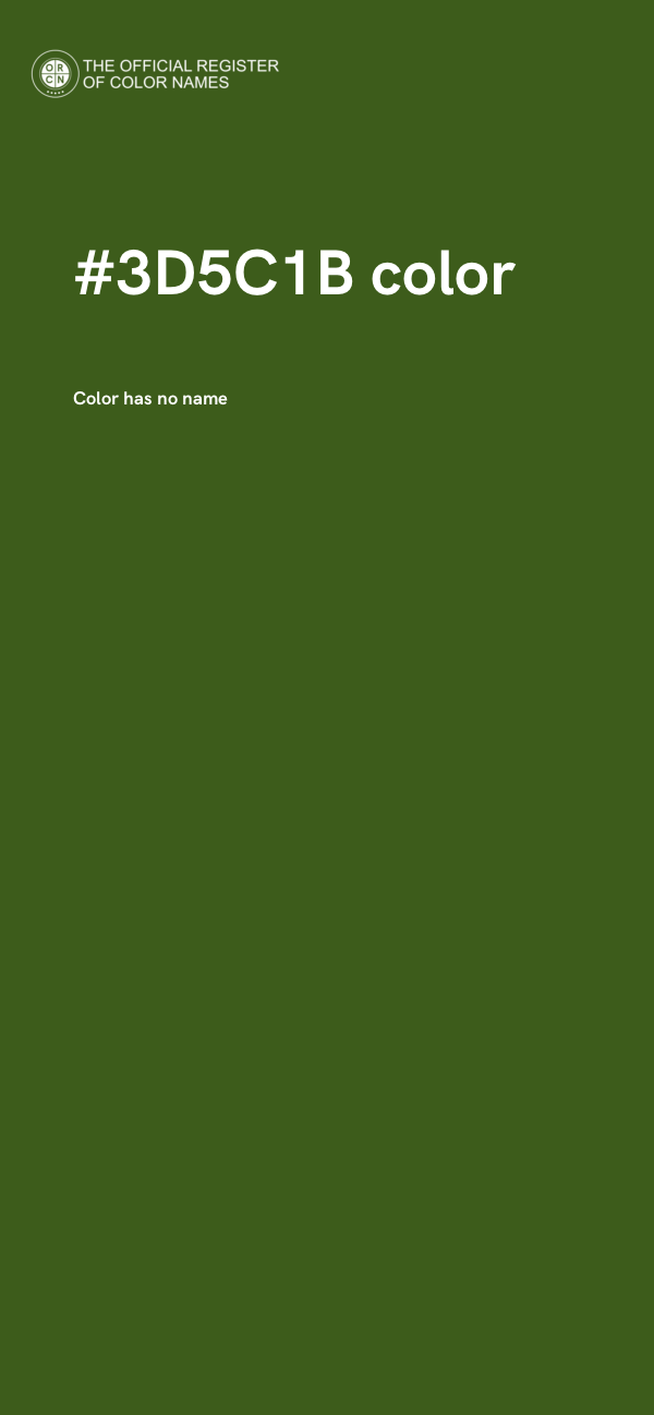 #3D5C1B color image