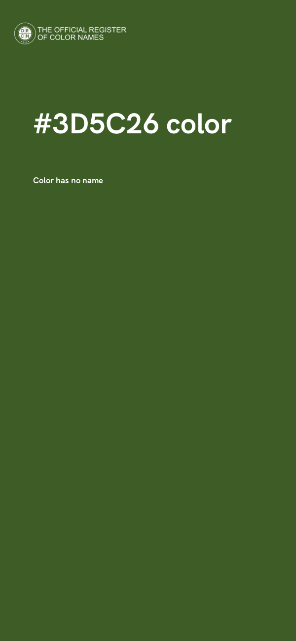 #3D5C26 color image