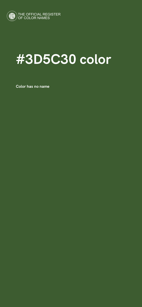 #3D5C30 color image